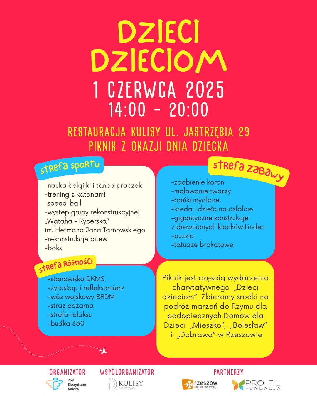 Zaproszenie na piknik Dzieci Dzieciom