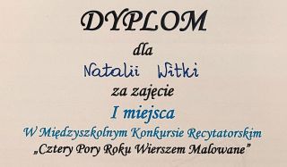 Międzyszkolny Konkurs Recytarorski