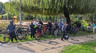 Wycieczka rowerowa klasy 4b i 5b na Lisią Górę